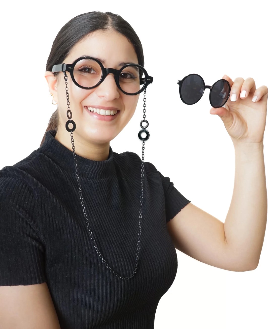 Lunette de vue avec clip solaire